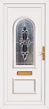 Front door with triple glazing