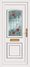 Supply in white pvc front door